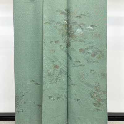 TUKESAGE GOLD THREAD Japanese Kimono K-3761 | eBay TUKESAGE GOLD THREAD Japanese Kimono K-3761 | eBay