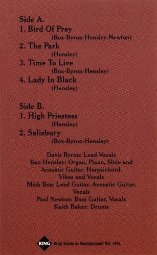 Uriah Heep - Salisbury (1971) heavy prog Cassette MC Tape RING Hungary M-/M- - Picture 2 of 3