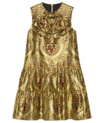 AUTH.GUCCI GOLD FLOWERS BASKET JACQUARD DRESS 40 NEW | eBay AUTH.GUCCI GOLD FLOWERS BASKET JACQUARD DRESS 40 NEW | eBay