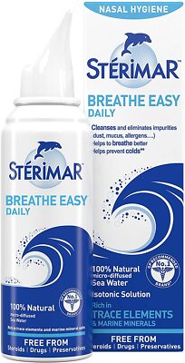Sterimar Breathe Easy Daily Nasenspray - 100% natürliches Meerwasser isotonisch 100ML