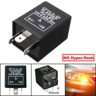 12V ELECTRONIC INDICATOR FLASHER RELAY FOR CLASSIC CARS WITH OE CLICKING SOUND - Image 1 of 4