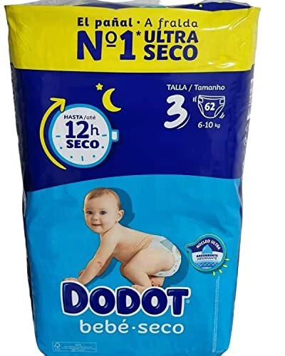 Nappies Dodot 6-10 Kg (62 Units) NEW