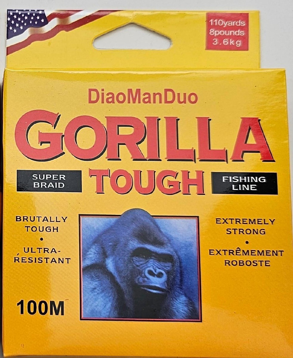 9個セットBerkley Gorilla tough Lot of 2) 8lb DiaoManDuo Berkley Gorilla Tough Super Braid