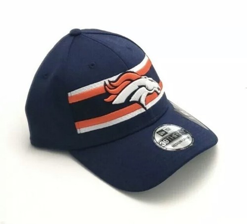 Denver Broncos NFL 39Thirty NFL Super Bowl LIII Flex Fitted Hat Navy - Picture 2 of 11