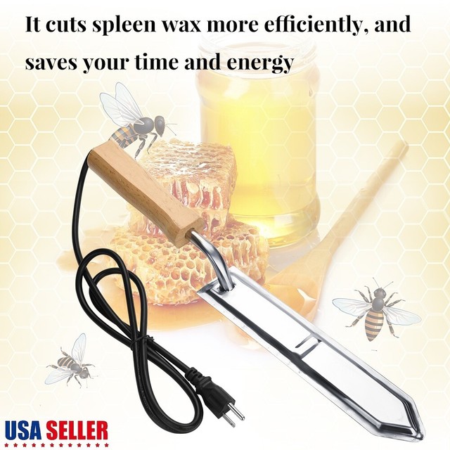 110v Electric Scraping Honey Extractor Uncapping Hot Knife Beekeeping