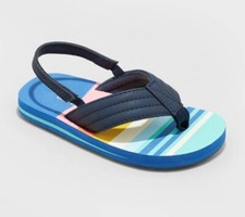 Cat Jack Toddler Shawn Slip-On Flip Flop Sandals Multicolored Size Medium 7/8