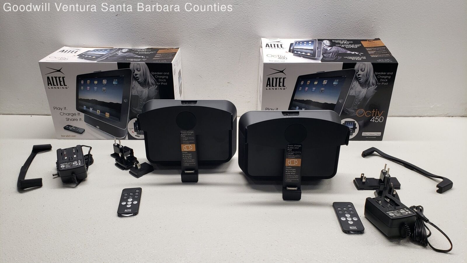 Pair Altec Lansing Octiv Stage MP450 30-Pin iPad/iPhone/iPod