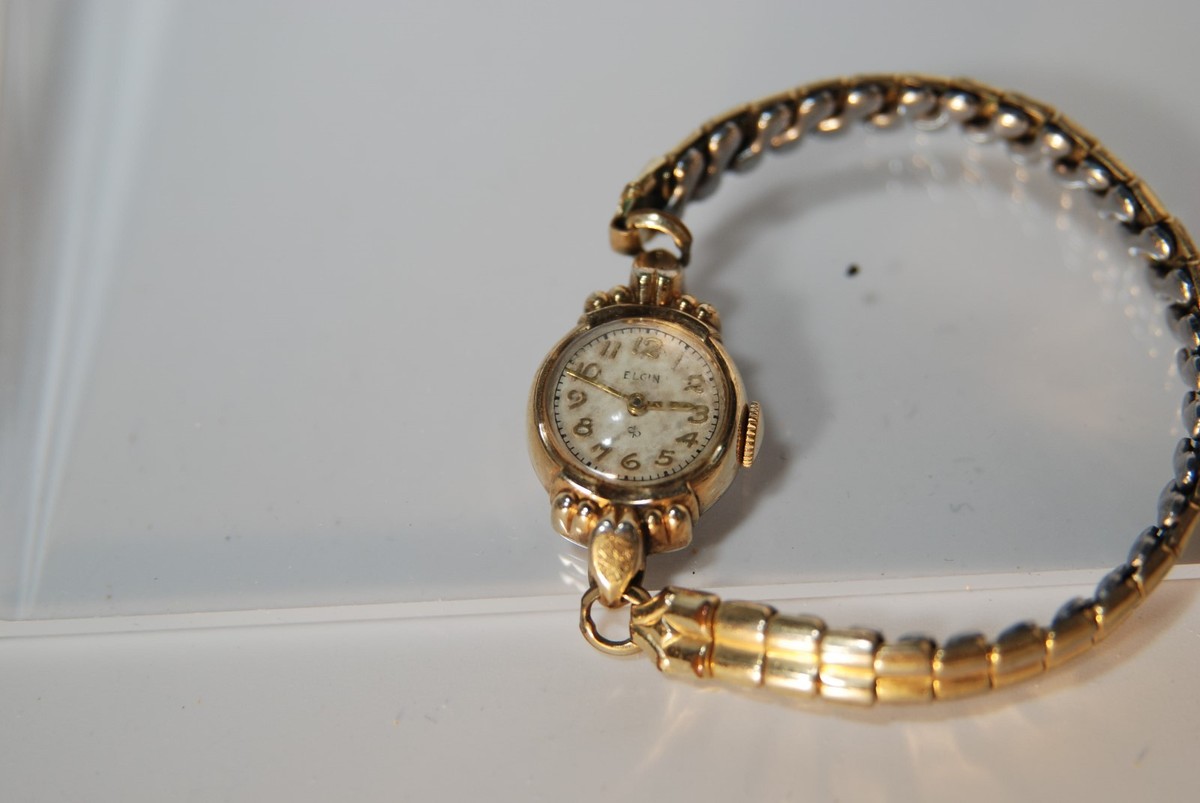 Antique Rare Elgin Watch Face 15 Jewels Ladies 1920\'s Wristwatch Repair Or Parts Does anyone know of or have any info on Elgin watches? I  main image 4
