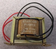 '1 PIECE' - PN# P-6412, P6412 - STANCOR - TRANSFORMER, POWER - 115V, 35 VA