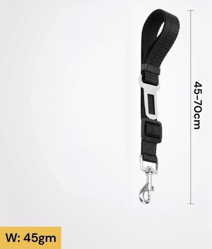 ADJUSTABLE CAR DOG SEAT BELT SAFETY VEHICLE HARNESS LEAD LEASHES CLIP PET PUPPY - Picture 4 of 5