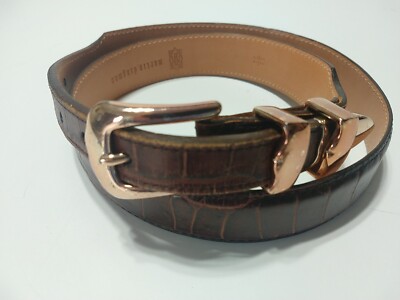 Martin Dingman Hand Made Alligator Grain Italian Calfskin 