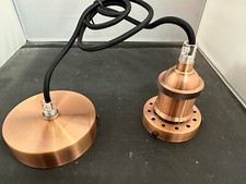 Image of Pendant Light Fitting Decorative Copper 85cm Drop