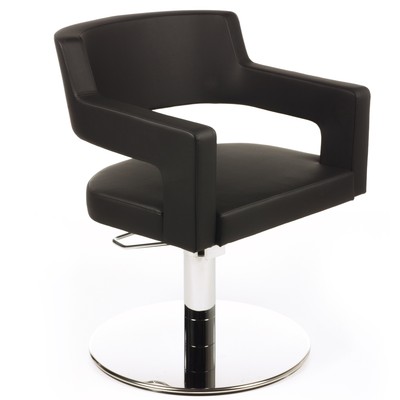 Creusa Black Modern Salon Styling Chair by Gamma & Bross - Made in Italy