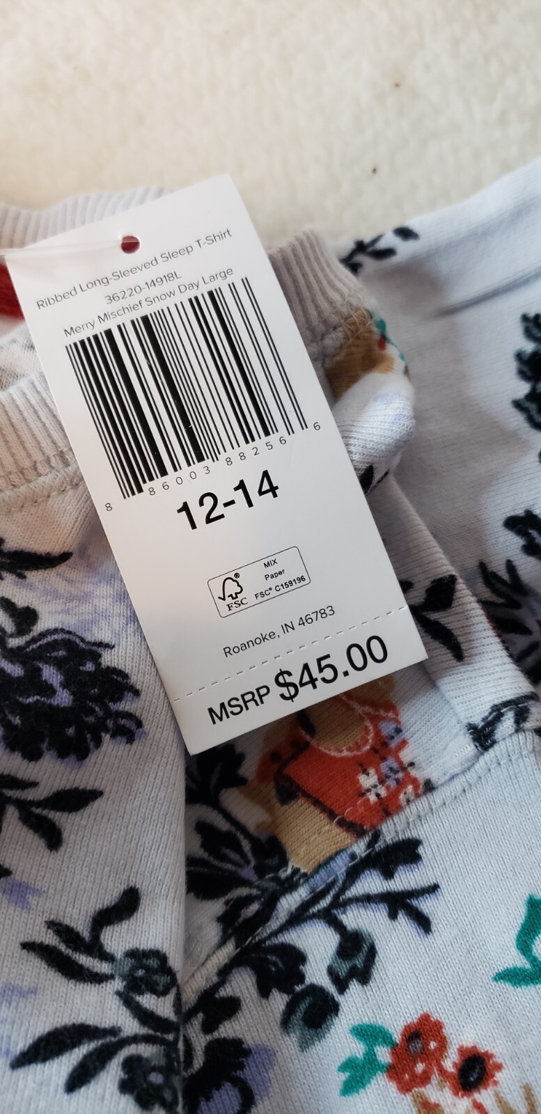 Vera Bradley Christmas Reindeer Pajama Top Size L 1214 eBay