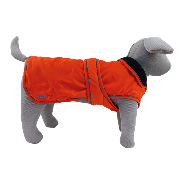 HugglePets Dog Coat Arctic Armour Orange Puppy Waterproof Fleece