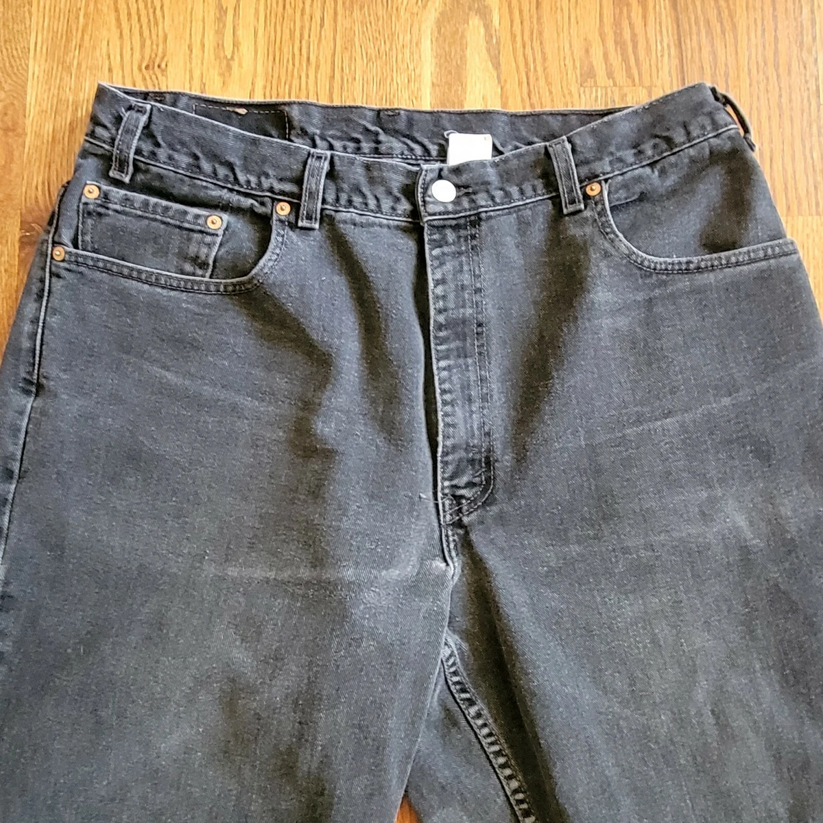 Vintage 90s Levi's 560 USA Made Black Jeans Actual 36x32