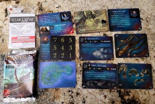 Pirates CSG of Davy Jones Super Rare Ship Cards 134 135 136 Mist Walker Behemoth