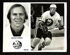 1982-83 New York Islanders NHL Hockey Butch Goring Center Vintage Promo Photo