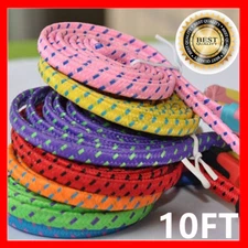 LOT Flat Braided Micro USB Charger Cable Cord Sync For Android Cell Phone 10Ft