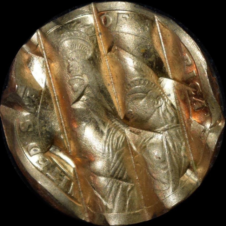 RARE 2007-S James Madison Mint DOUBLE Cancelled Waffled Presidential $1 Error - Image 3 of 4