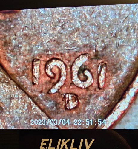 1961 D Lincoln Penny Finish Error - Picture 7 of 7