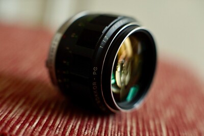 Very rare beautiful Minolta MC Rokkor PG 58mm F1.2 Version 1