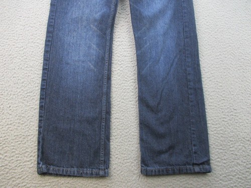 Levi's 505 Jeans Tag 27x27 Actual 26x25 Pants Straight 14 Reg Dark Wash Cowboy - Picture 3 of 13