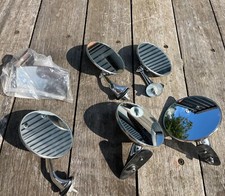 Job Lot of 6 Classic Chrome Round Wing Mirrors / Rear View - Kit Car Austin Mini