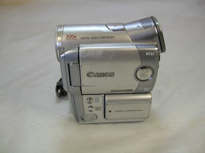 Canon Optura 400 Silver 2.0MP Camcorder *Tested Works*