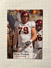 2013 Upper Deck Football Star Rookie Card #128 Eric Fisher Central Michigan