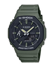 G-Shock Mens Boys Analogue-Digital Watch Black Yellow Army Green GA-2100 Series