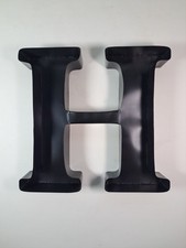 Black Metal 3D Letter "H" Black Hanging Decor