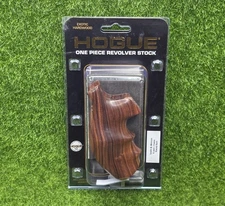 Hogue Pau Ferro Round Wood Grip w/ Finger Grooves, S&W K or L Frame - 19300