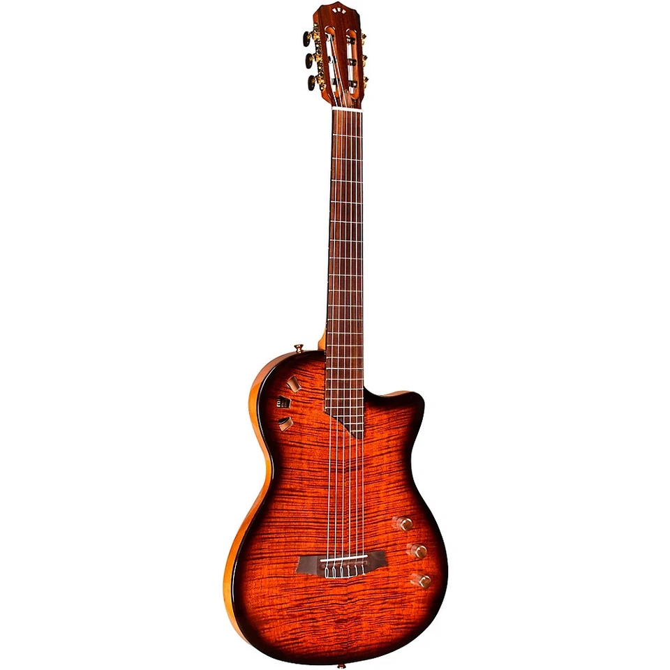 Cordoba Stage Nylon-String Acoustic-Electric Guitar Edge Burst - Image 3 of 4