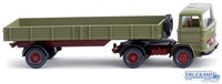 Wiking Mercedes Benz Pritschensattelzug GrüN 051003