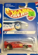 Hot Wheels Ferrari F40 1994 Red Gold Lace In Protector
