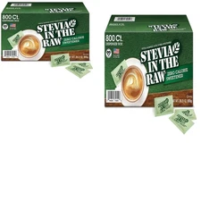 Stevia In The Raw Plant-Based Zero Calorie Sweetener Packets, 800 ct.(2 PACK)