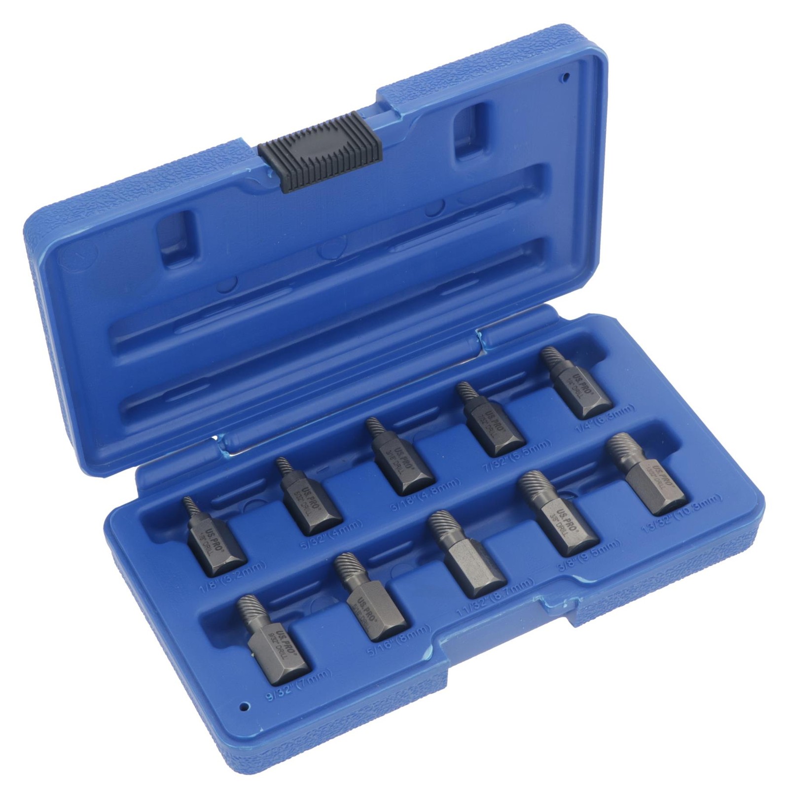 1/2"" Screw Stud Extractor Remover Set Reverse Thread Easy Out 3-11mm 10pc AT077