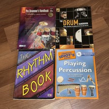 Lote de libros de batería para principiantes guía de percusión manuales de ritmo + CD