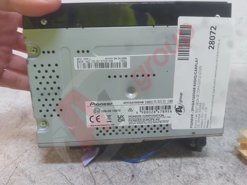 PIONEER - SPHDA160DAB RADIO/CARPLAY SPHDA160DAB - Image 3 of 4