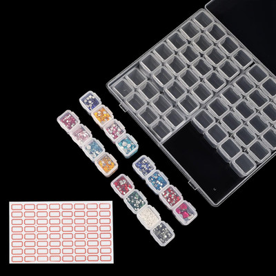 56 Slots Diamond Painting Storage Containers, 56 Girds 1 Pack, Bead Storage Cont