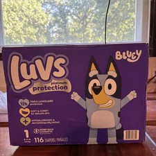 Luvs Platinum Protection Baby Diapers Sz 1 116 ct Ultra Absorbent Damage Box