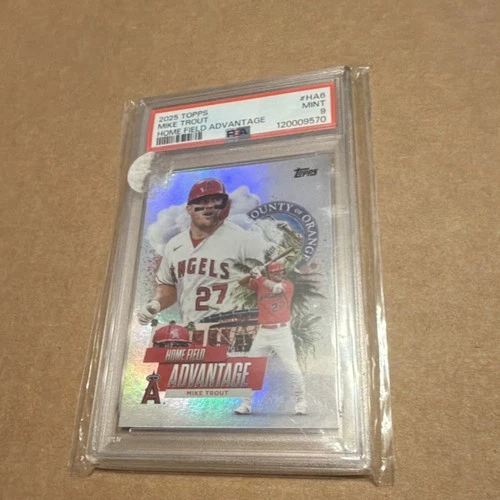 Topps 2025 Series 1 Mike Trout Home Field Advantage #HA-6 PSA 9 Angels MLB