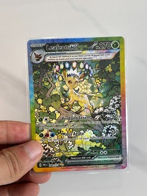 Pokémon Leafeon ex Sv Prismatic Evolutions SIR Full Art Holo 144/131 270 HP ENG