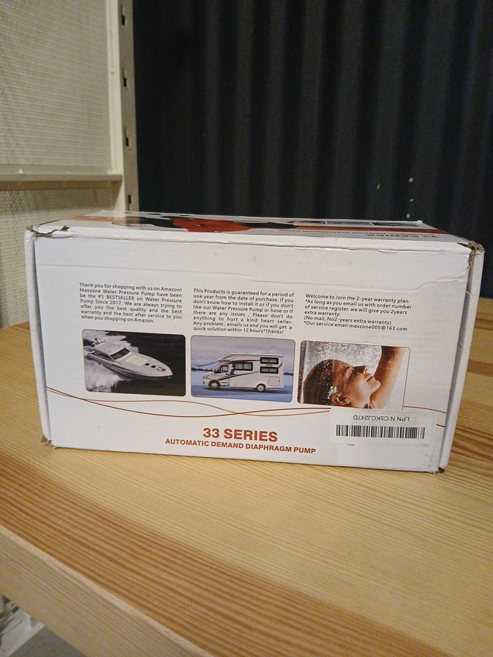 12V DC Diaphragm Pump - 4.0 GPM, 45 PSI Automatic Switch for Marine & RV - Image 2 of 4