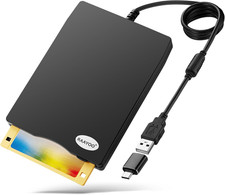 USB Floppy Disk Reader, 3.5 Inch External Portable 1.44 MB FDD Floppy Disk Drive