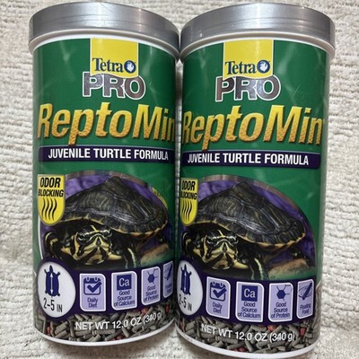 2 Pack -Tetra PRO Reptomin Pro Juvenile Turtle Formula Daily Diet 12 Oz Exp 6/27