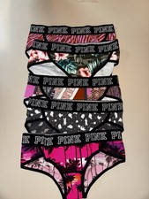Victoria's Secret PINK Variety Mixed Logo Cheekster Panty, Set of 5