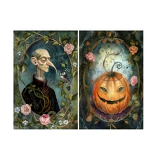 Halloween People #5 | A4 Mulberry Rice Decoupage Paper | Craft Kreatively