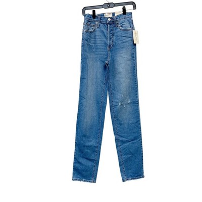 Universal Thread Women's High Rise Slim Fit Blue Jeans Mid Wash Size 2 Long